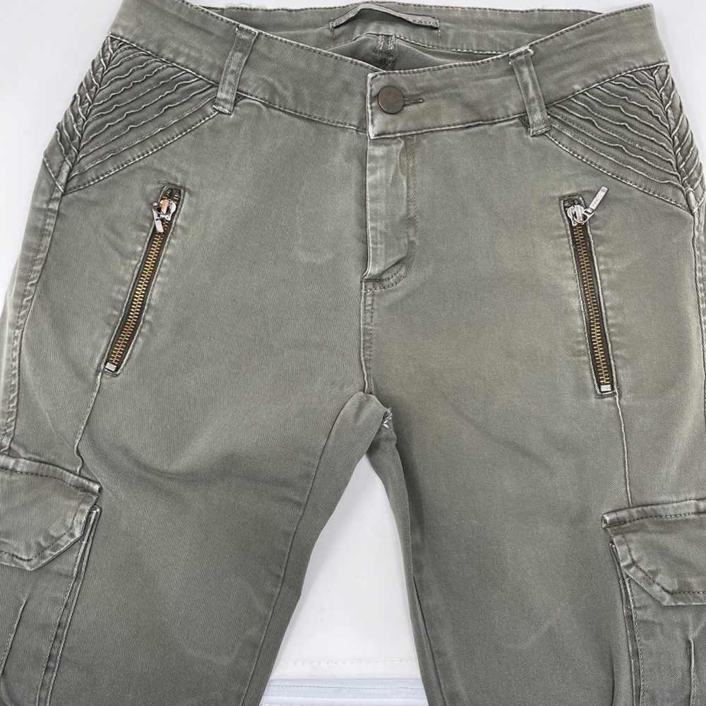 Zara slim fit jeans green size 6 - Picture 9 of 10